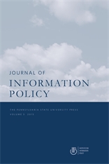 Cover for Journal of Information Policy